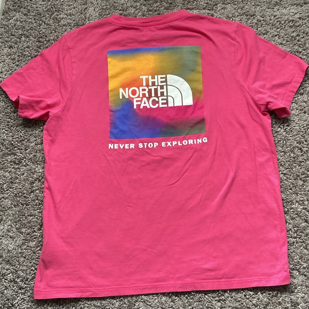 North face pink tee